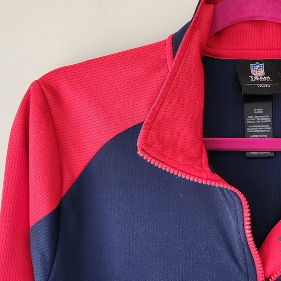 NFL New England Patriots Quarter Zip | Youth Large 14-16 | Lightweight EUC Red - Picture 2 of 7